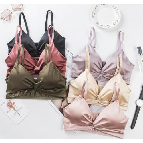 New Free Size Bra Elastic Gathering Bralette Summer Anti-Light Korean Style Wild Bra Tube Top Sexy Seamless Wire Free Bra