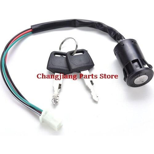 New 1PCS New Ignition Key Switch Universal Motorcycle Ignition Switch Key