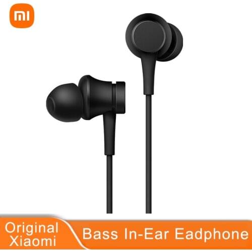 Original Xiaomi Earphone 3.5mm In-Ear Eadphone With Mic Wire Control Bass Stereo Sound Headphones for Xiaomi MI MIX 4 Redmi 10