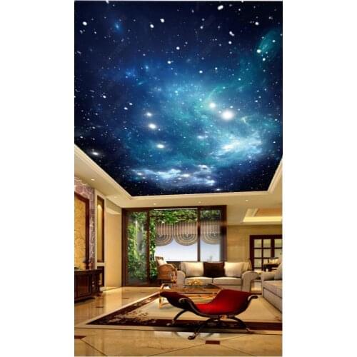 Custom photo wallpaper 3d ceiling wallpaper for walls 3 d HD starry sky big picture children room ceiling zenith mural wallpaper
