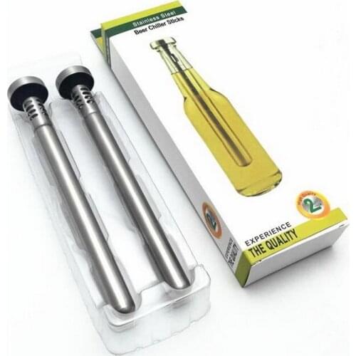 Factory direct outlet stainless steel fast ice cube rod new arrival wine beer popsicle cooler bar cooling tools