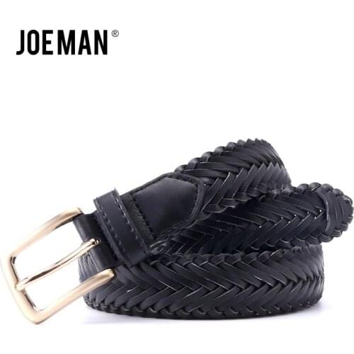 Fashion Pu Knitted Belt For Women Fashion Lady Pu Braided Belts Handwork Belt For Knitted Black Red White Yellow Orange Color