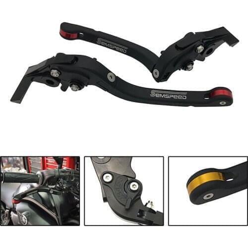 Motorcycle Handles Brake and Clutch Levers For DUCATI Streetfighter V4/S 2020- SEMSPEED Accessories CNC Adjustable Folding Lever