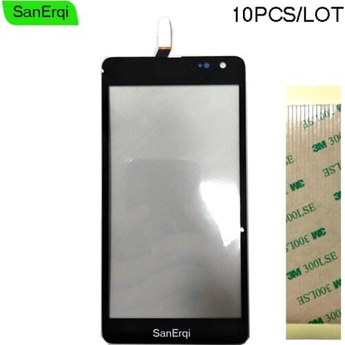 SanErqi 10PCS/LOT For Nokia Microsoft Lumia 535 Touch Screen CT2S1973 CT2C1607 N535 Digitizer Sensor Outer Glass Lens Panel