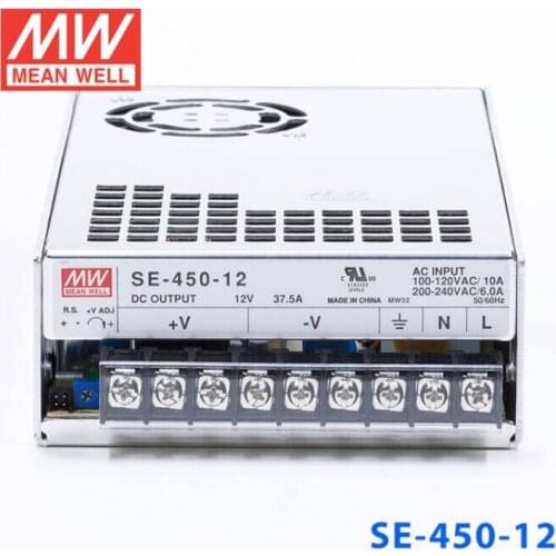 SE-450-5/SE-450-12/SE-450-24 etc;450W meanwell switch mode led power supply;AC100-240V input;450W output