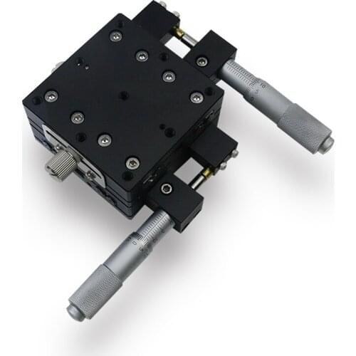 XY60R XY Axis Trimming Station Manual Displacement Platform Linear Stage Sliding Table 60*60mm