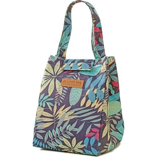 Lunch Bag Fashion Cute Multicolor Cooler Bags Women Waterproof Hand Pack Thermal Breakfast Box Portable Picnic Travel Food Bag