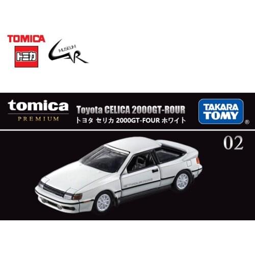 Takara Tomy Tomica Premium Alloy Car Model Toy TP02 Toyota Celica 2000GT-ROUR Diecast Vehicle