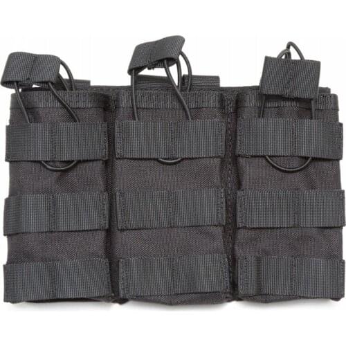 Tactical M4 M16 AK Molle Triple Magazine Pouch Airsoft Paintball Hunting Open Top Rifle Mag Bag Holder Military Army Accessories