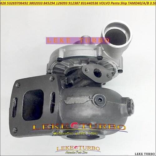Turbo K26 53269706492 53269886492 53269706090 3802033 845294 126093 831440536 For VOLVO Penta Ship TAMD40 TAMD40A TAMD40B 3.5L