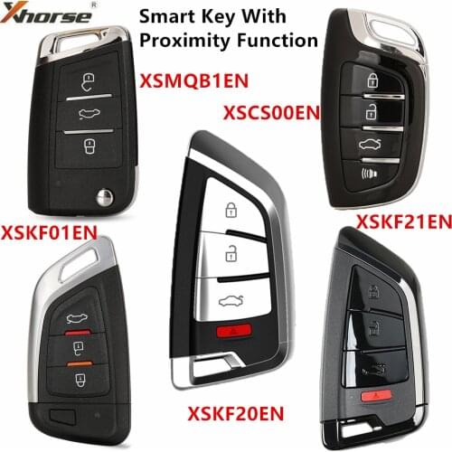 XHORSE VVDI2/VVDI Universal Remotes Smart Key with Proximity Function XSKF01EN /XSMQB1EN XSCS00EN XSKF20EN XSKF21EN Keyless Go