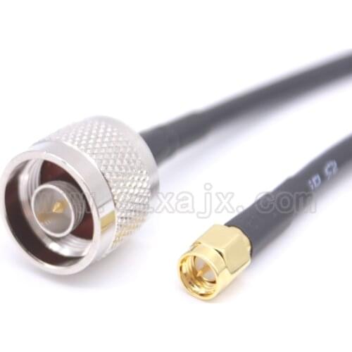 Factory sales RF Coaxial cable N to SMA connector N male to SMA male RG58 Pigtail cable 15cm-20Meter fast ship