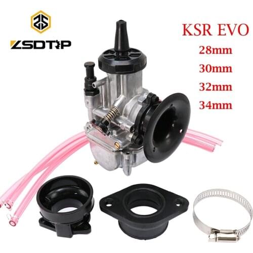ZSDTRP 4T KSR28 30 32 34mm Carburetor KSR Evolution KIT EVO Carb for Honda Yamaha KTM with Power Jet
