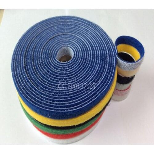 1PCS magic Cable tie Wide 10 mm loog hook loop Back to Back Cable Tie Nylon Fastening 5 Meters