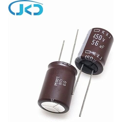 10pcs Original 56uF 450V NCC KXJ Series 18*25mm Long Life 450V56uF Aluminum Electrolytic capacitor NIPPON CHEMI-CON