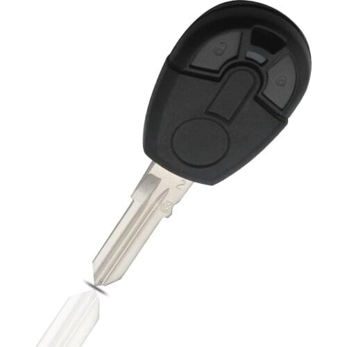 Bilchave 10pcs/Lot 2 Buttons Replacement Remote Car Key Shell For Fiat Positron Transponder Key Case With Uncut Blade