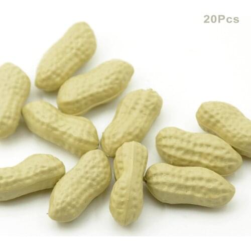 20pcs Artificial Peanut Artificial Handmade Simulation Fruit Plastic Wedding Decoration Home Kitchen Wreath Props Accessories