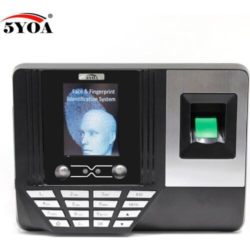 5YOA AF3 Biometric Face Facial Fingerprint Recognition No Touch Contactless Time Attendance System Machine Device
