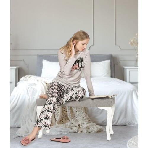 Jiber Velvet Pajama Set - 3687