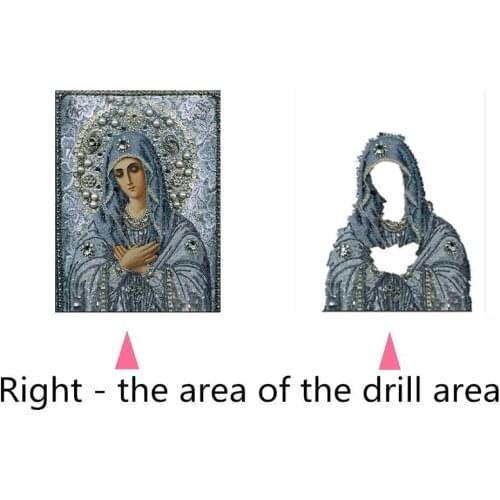 Thanksgiving Virgin Mary full diamond embroidery diamond DIY picture mosaic kit cross rhinestone painting stitch gift N7T9