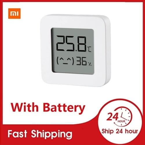 XIAOMI Bluetooth Digital Thermometer 2 LCD Screen Digital Moisture Meter Wireless Smart Temperature Humidity Sensor