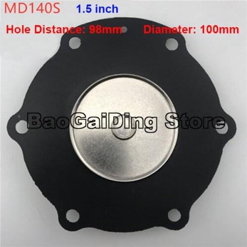 1.5" Inch Electromagnetic Pulse Valve MD140S Right Angle Diaphragm Hole Distance 98mm, Diameter 100mm