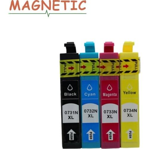4pcs inkjet cartridge compatible 0731N 73N T0731 for EPSON C79 CX5500 CX8300 CX9300 TX100 TX210 TX410 TX550w printer cartridges
