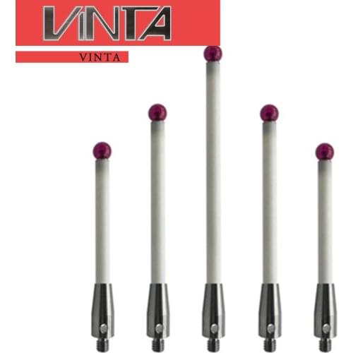 Ceramic Probe Lever Dial Indicator Ruby Measuring Tip Head Free Shipping 1pcs/lot CNC M4 CMM Needle Non-magnetic Gauge Pin Rod