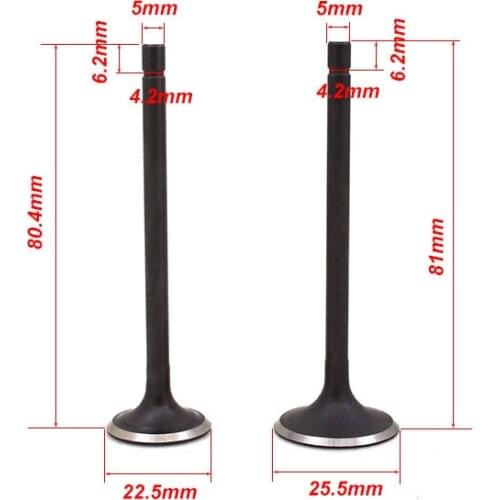 2088 Motorcycle Engine Valve Intake Exhaust Stem Valve For Suzuki AN125 UA125 HS125T AN UA 125 125cc Scooter Engine Spare Parts