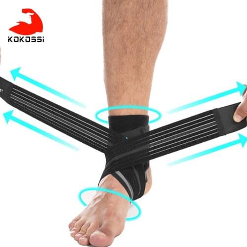KoKossi 1PC Ankle Support Outdoor Cycling Football Basketball Sports Protective Gear Wraps Protector Adjustable Foot Protection