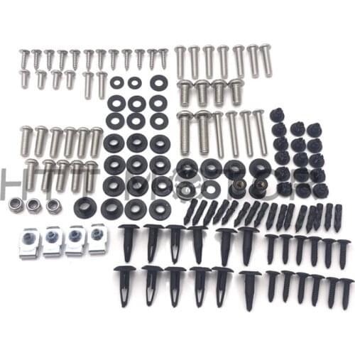 Aftermarket free shipping motorcycle parts For 2008-2015 Suzuki Hayabusa GSX-R1300 Fairing Bolt Kit Screw Bolt Fastener Complete