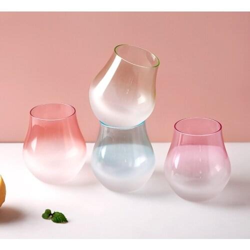 Creative Matte Pear shape Glass Cup Cute Girl Breakfast Milk Drinkware Personality Frosted tumbler wine cocktail cups