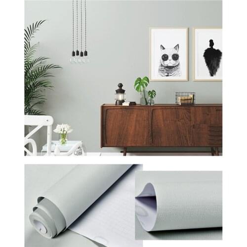 Top-selling Macaron PVC Waterproof Self-Adhesive Wallpapers Kitchen Cabinets Pure Color Stickers Home Paper Decal Wall in Rolls