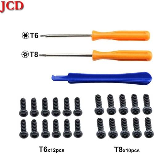 JCD Game Tools Kit For Xbox One X S Slim / Elite Controller Torx T8H T6 Screwdriver Tear Down Repair Tool with T6 T8 Screws