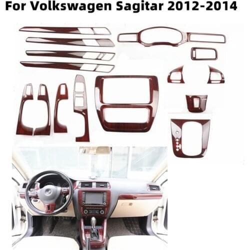 For Volkswagen Sagitar 2012-2014 Carbon Fiber ABS Gears Outer Panel ABS Injection Water Transfer Printing Interior Decoration