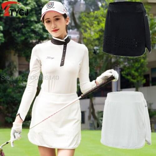 2020 NEW Women Golf Skirt Athletic Sports Short Skirt Breathable Badminton Sports Skirts Anti-Emptied School Tennis Mini Dress