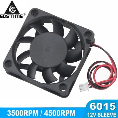 5Pcs/Lot Gdstime DC 12V 2Pin 6cm 60mm 60x60x15mm Computer Cooling Fan Cooler