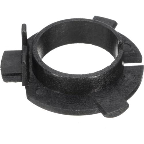 A Pair Of H7 LED Bulb Holder Adapter For Hyundai Veloster Santa FE Genesis Coupe K4 K5 2pcs plastic Black bulb holders