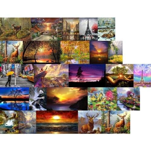 Landscape Sunset Seaside cross stitch kit people 18ct 14ct 11ct count canvas stitches embroidery DIY handmade needlework