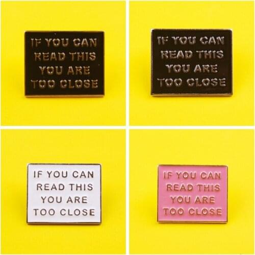 Letter Lapel Pin Brooches For Backpack Cartoon Pins For Clothes Zinc Alloy Metal Badges Jewelry Gift For Women And Men