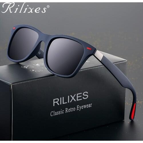 2019 Brand Designer Polarized Sunglasses Men Women Driving Square Frame Sun Glasses Male Goggle Shades Coating Mirror Female