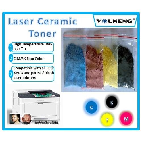 Compatible laser ceramic toner for xerox 6510 6500 215 color copier,ceramic toner powder CMYK 50g/color 200g