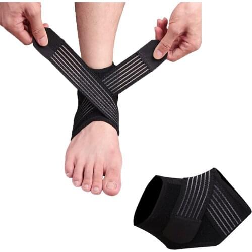 Unisex Sports Ankle Support Fitness Cross-Wound Compression Straps Basketball Riding Breathable Adjustable Foot Guards