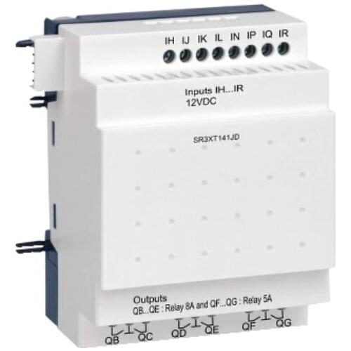 SR3XT141JD discrete I/O extension module - 14 I O - 12 V DC - for Zelio Logic