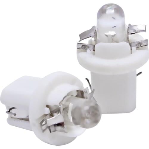 Wholesale 10pcs T5 led B8.5 bulb 1led Car Auto LED Indiator Gauge Lights Interior Dashboard Dash Side Lamp Red White Blue DC12V