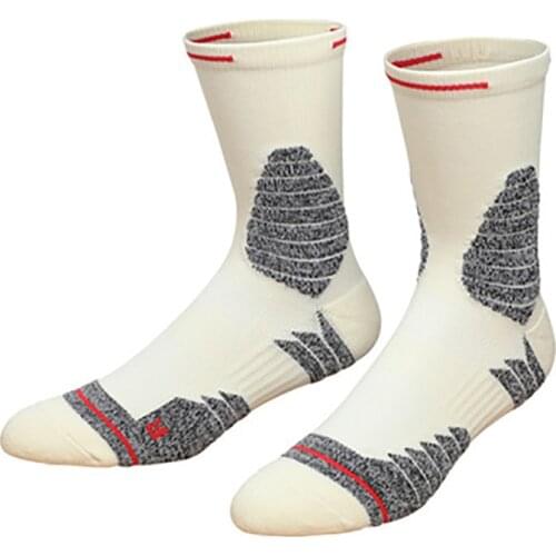 High Quality Fashion Mens Breathable Basketball Socks Elite Thick Sports Socks Unisex Harajukumens happy Funny Embroider Socks