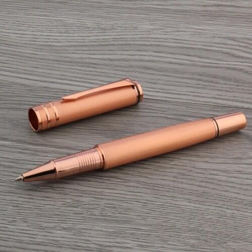 High Quality Rose Golden BallPoint Pens Metal Stationery Office School Supplies Roller ball Ink Pens