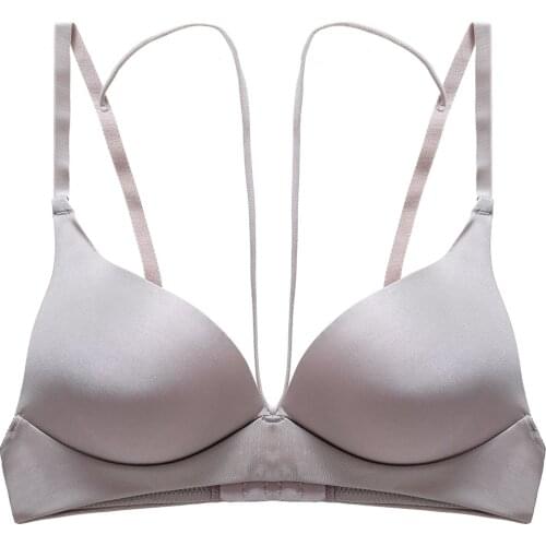 Bras for Womens Lingerie Deep V Bras Wireless Brassiere Top Underwear Sexy Ladies Bralette Plus Size BH A B C D Cup