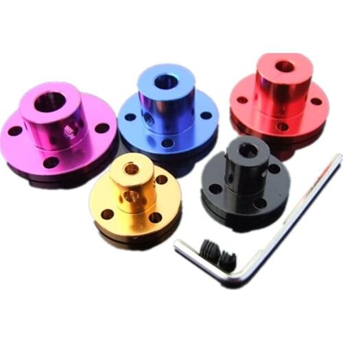 Aluminum alloy flange coupling,inner diameter 6mm 5mm 4mm,(8mm:steel)Fitted with 60mm omnidirectional wheel
