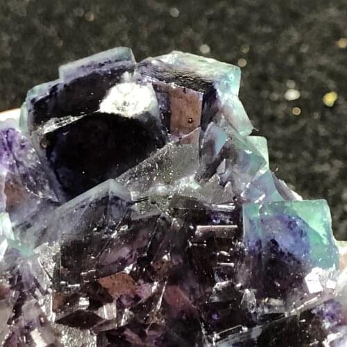 63.6gNatural violet blue fluorite mineral specimen stone home decoration aura healing round vein teaching CRYSTAL QUARTZ GEM